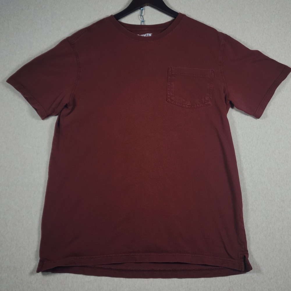 Duluth Trading Co Longtail T 80615 Heavyweight Cotton Pocket Tee Mens M Maroon